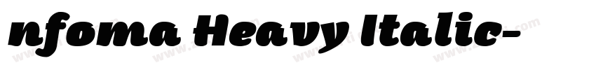 nfoma Heavy Italic字体转换
